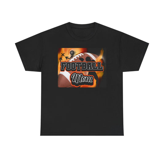 Football Mom T-Shirt – Proud Mom Graphic Tee (‘Football Mom’ Design)