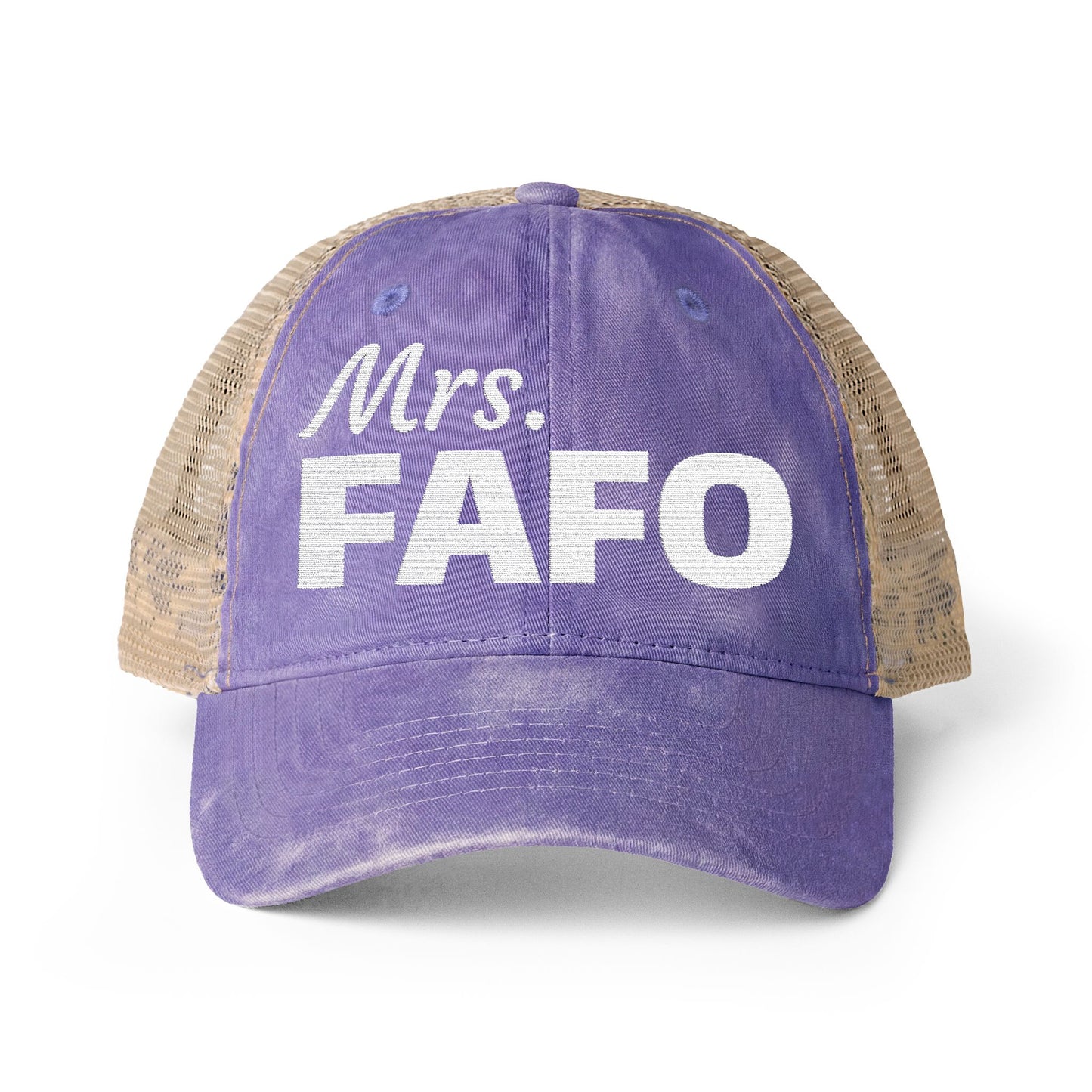 Women's Washed Mesh-Back Cap | Mrs. FAFO