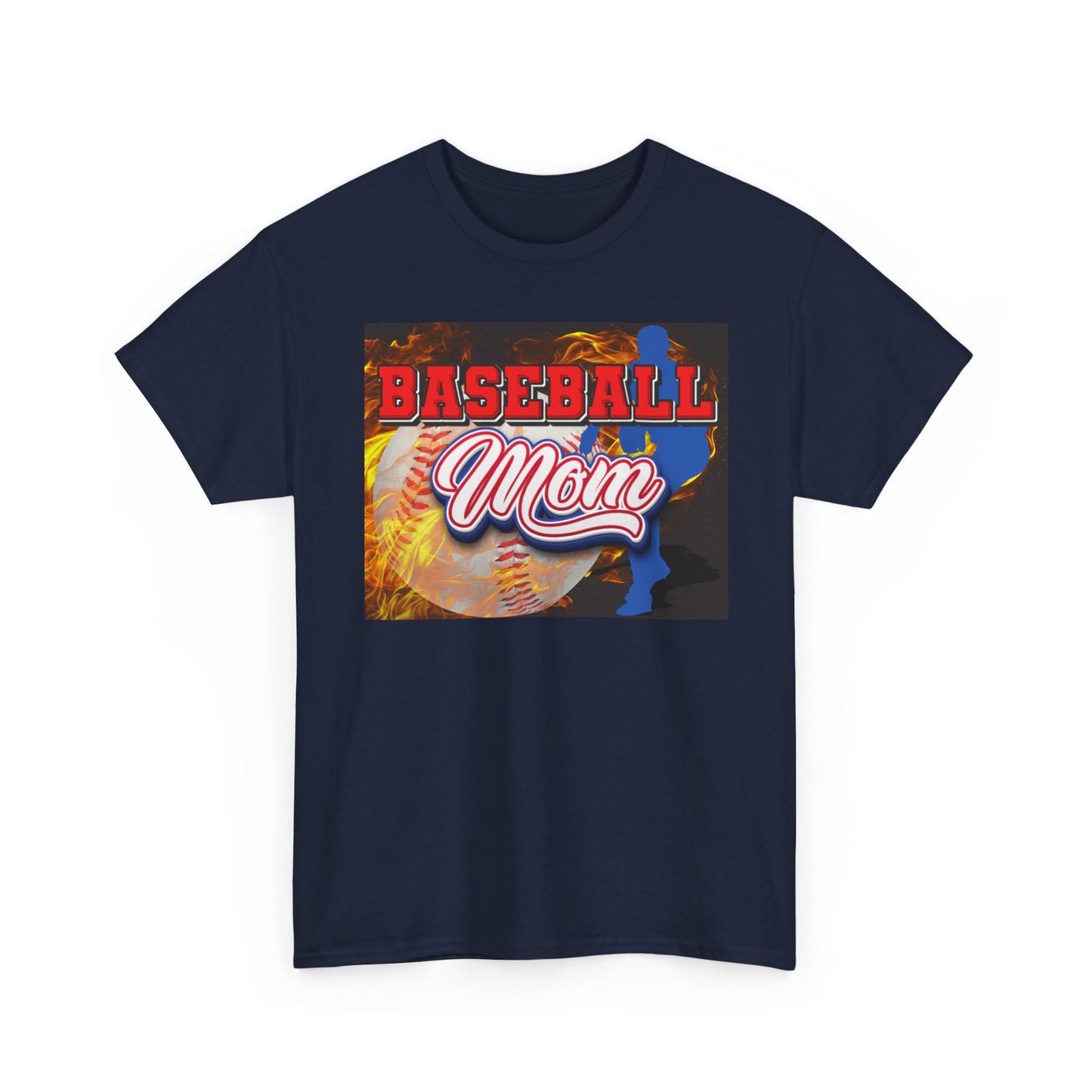 Baseball Mom T-Shirt — Graphic Baseball Mom Tee for Game Day