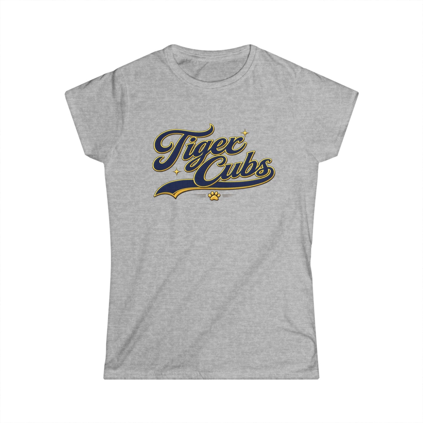 Tiger Cubs Graphic Tee — Retro Script Women's Shirt