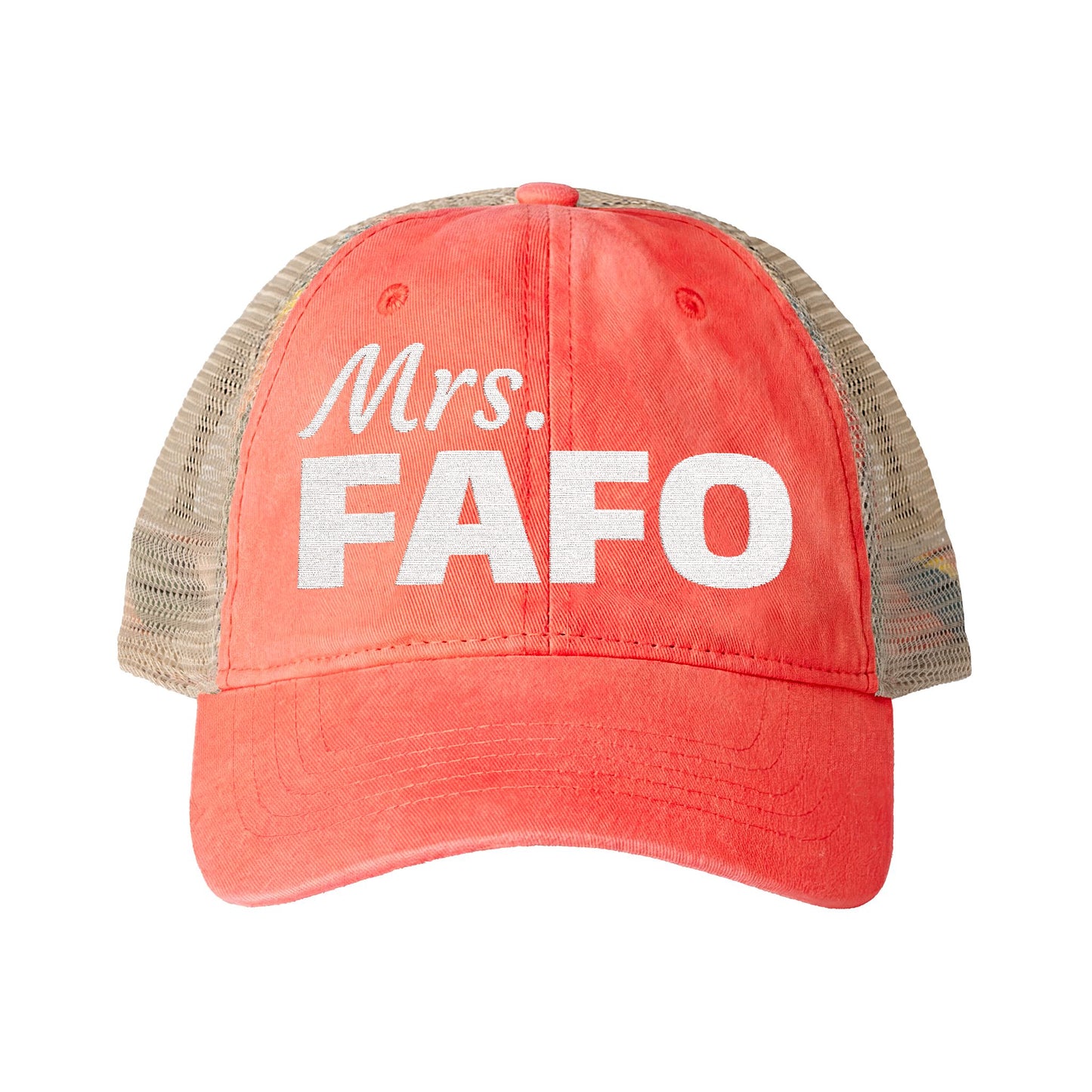 Women's Washed Mesh-Back Cap | Mrs. FAFO