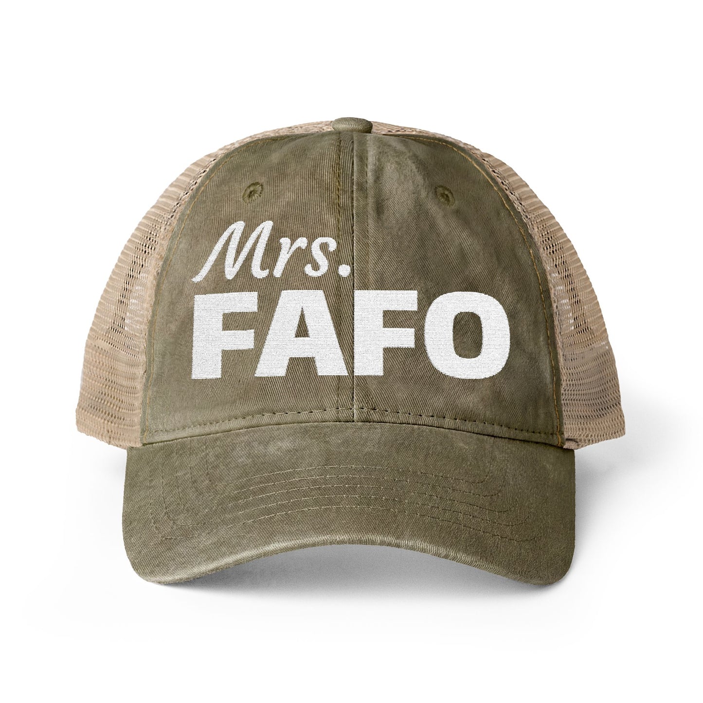 Women's Washed Mesh-Back Cap | Mrs. FAFO
