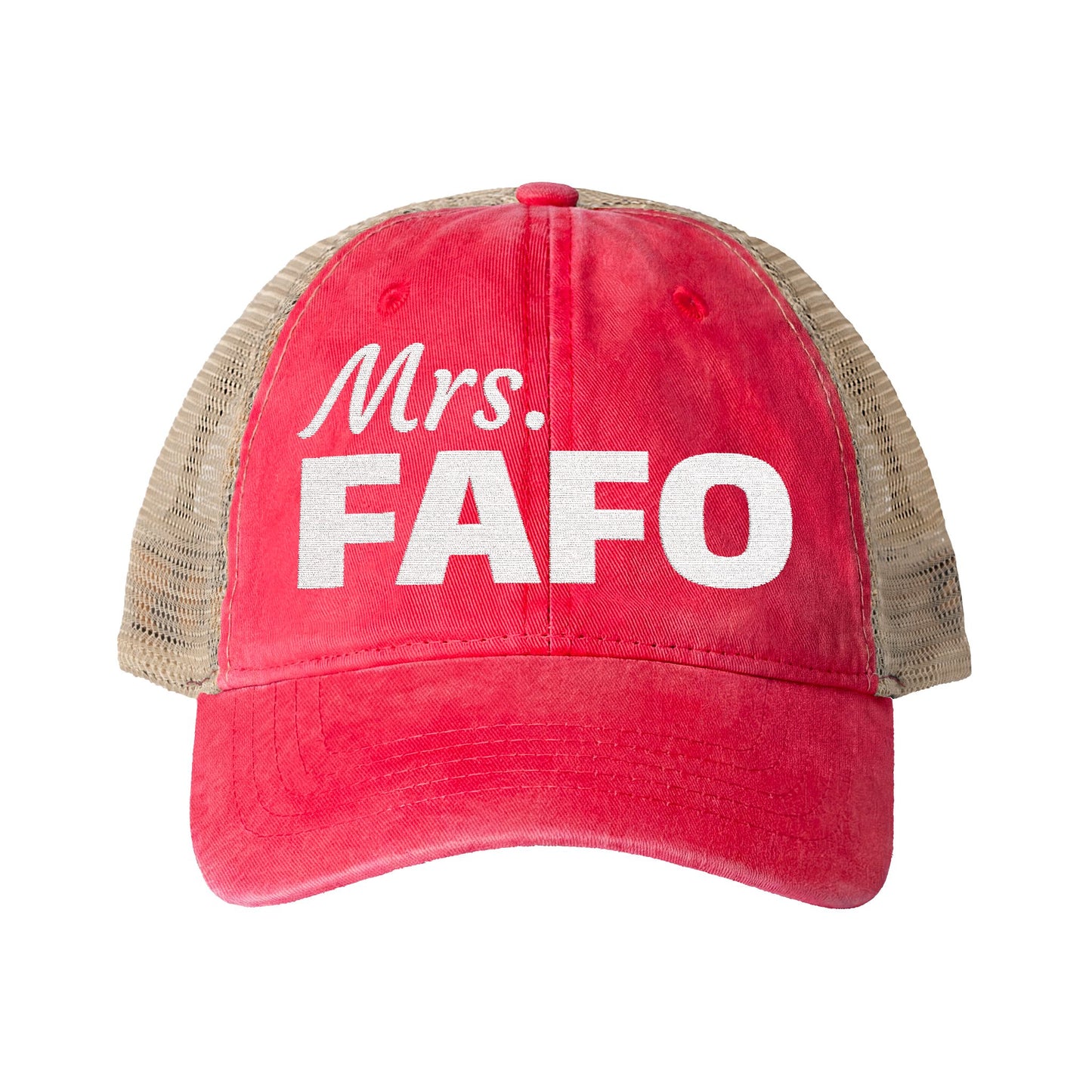Women's Washed Mesh-Back Cap | Mrs. FAFO