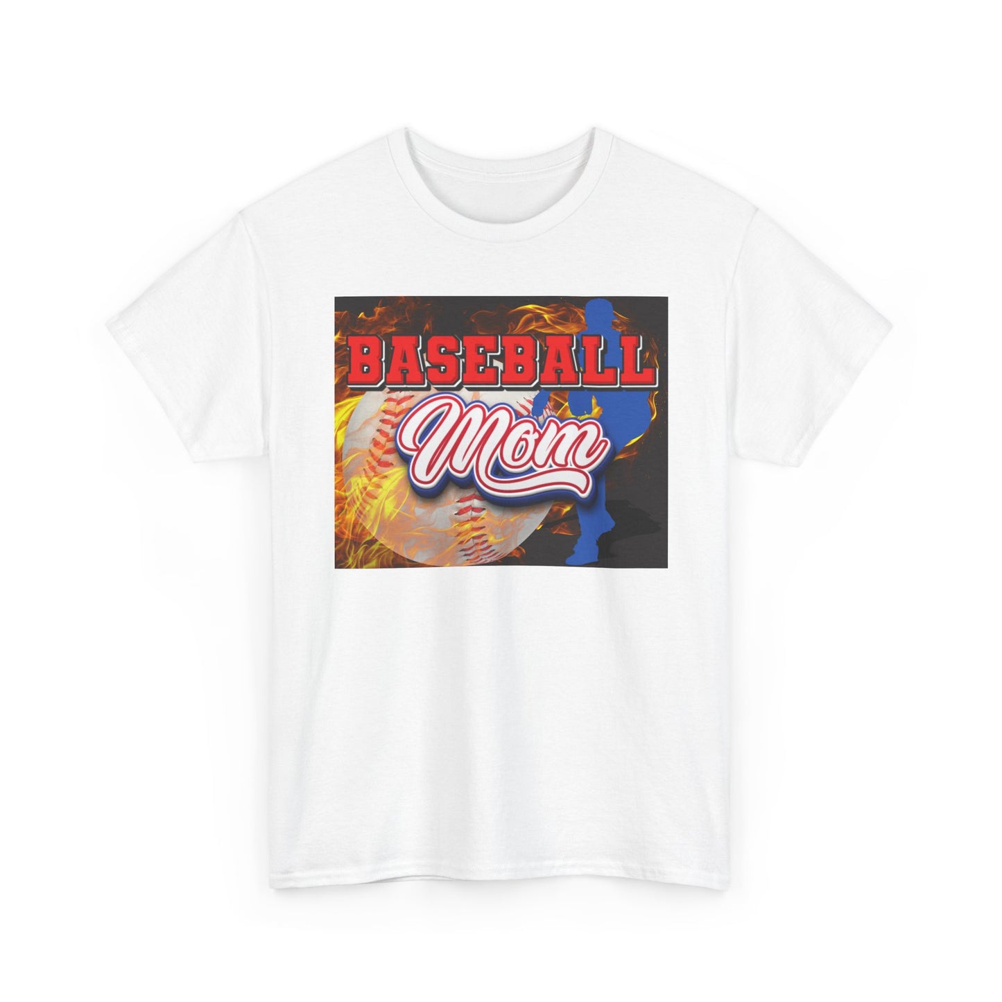 Baseball Mom T-Shirt — Graphic Baseball Mom Tee for Game Day