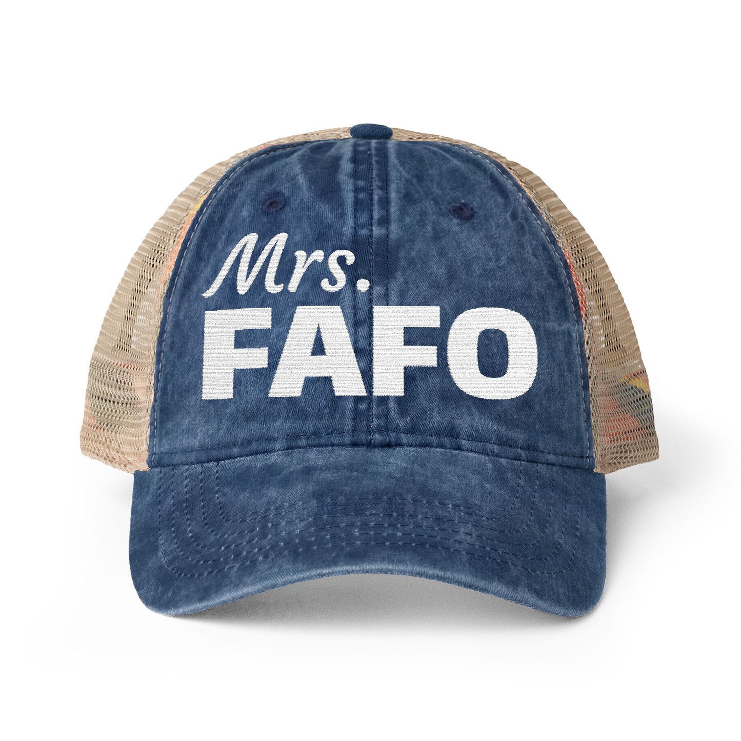 Women's Washed Mesh-Back Cap | Mrs. FAFO