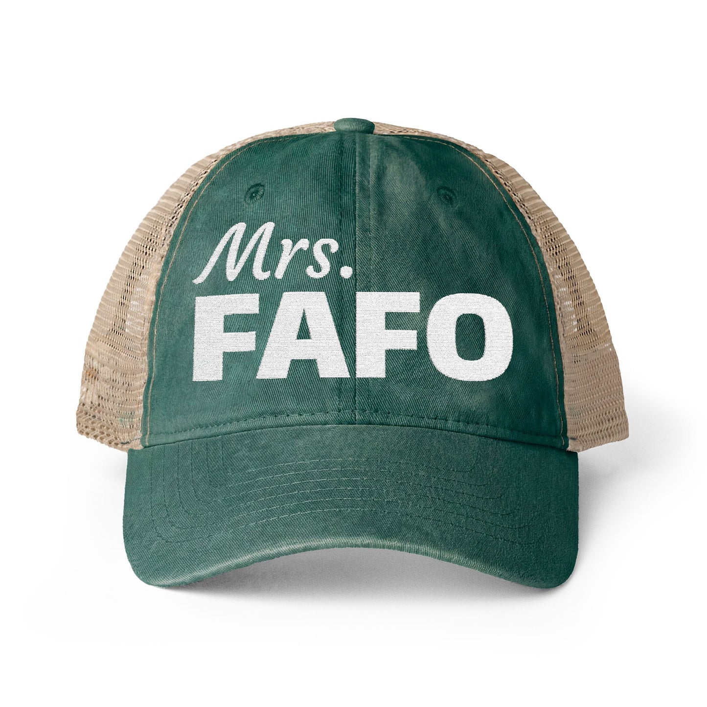 Women's Washed Mesh-Back Cap | Mrs. FAFO