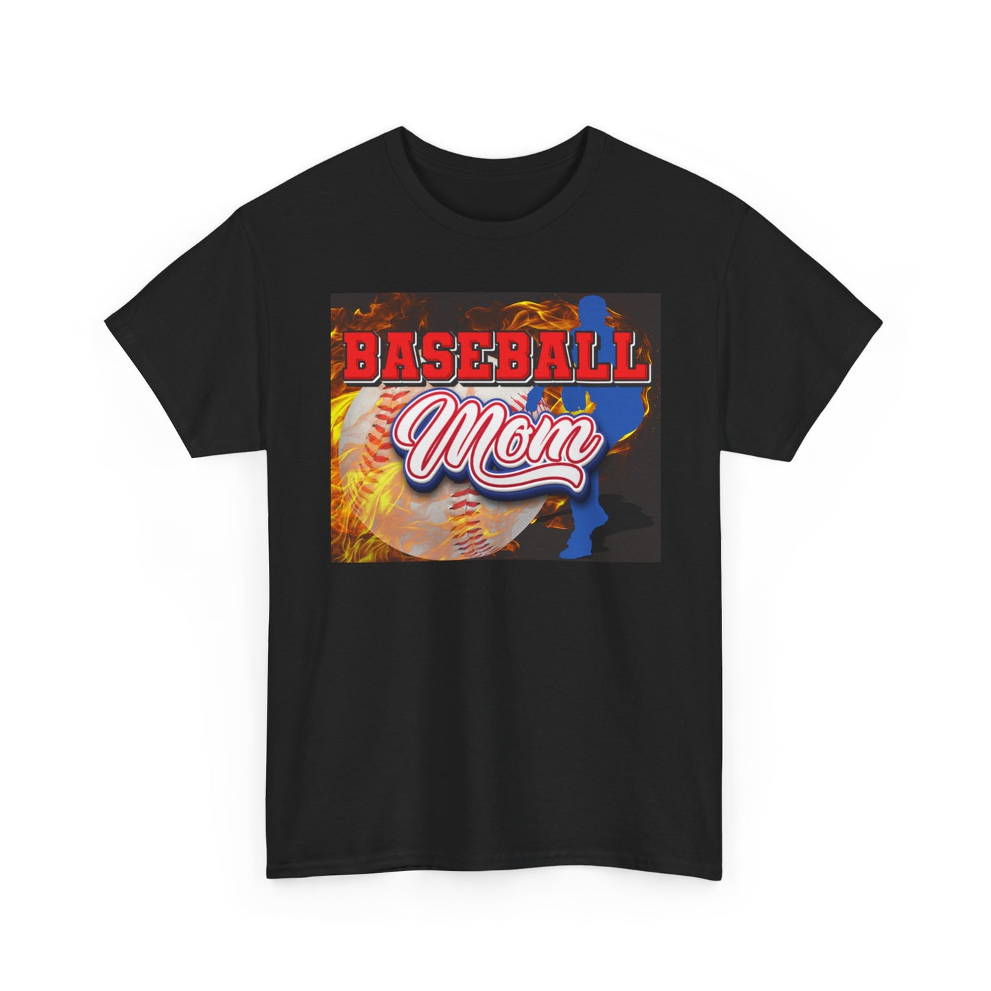 Baseball Mom T-Shirt — Graphic Baseball Mom Tee for Game Day