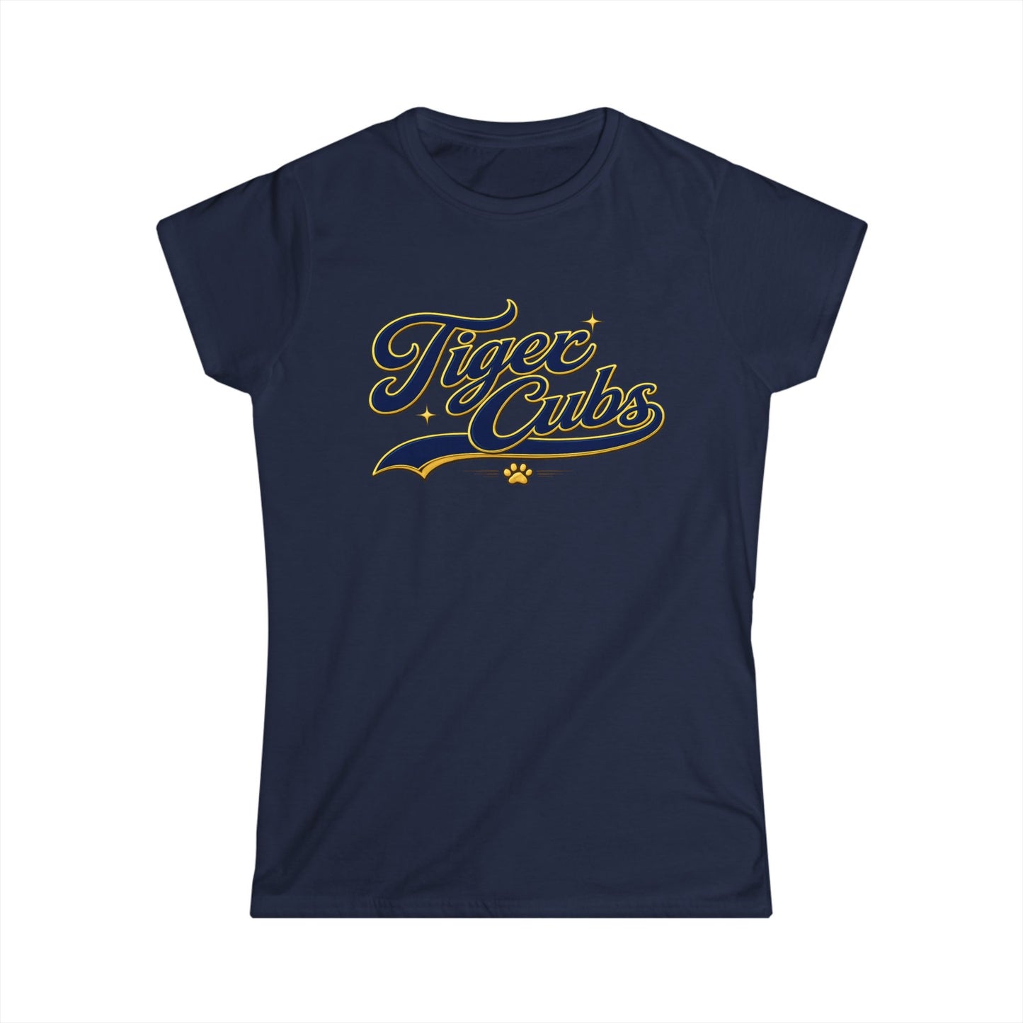 Tiger Cubs Graphic Tee — Retro Script Women's Shirt