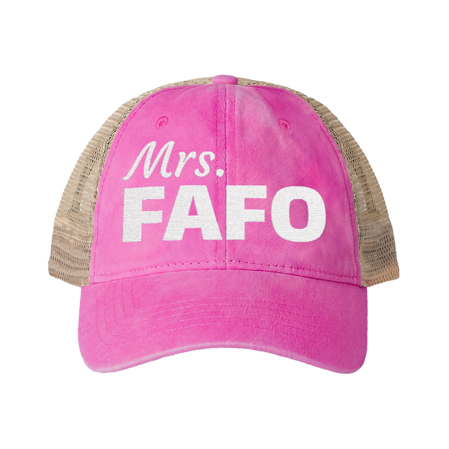 Women's Washed Mesh-Back Cap | Mrs. FAFO