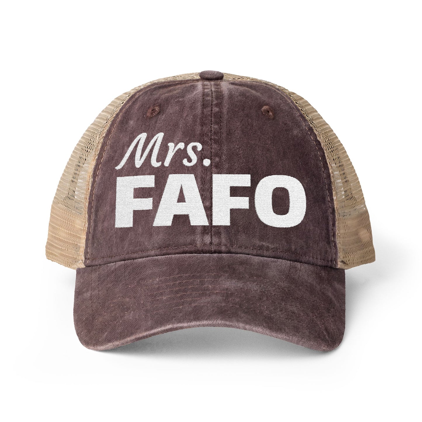 Women's Washed Mesh-Back Cap | Mrs. FAFO