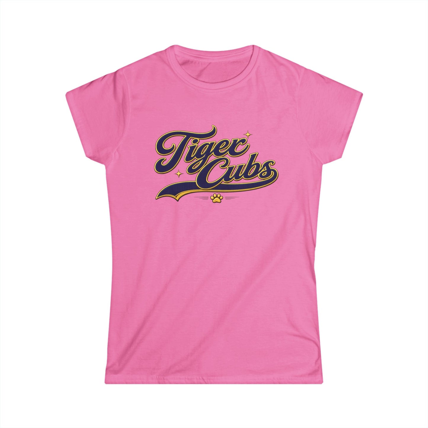 Tiger Cubs Graphic Tee — Retro Script Women's Shirt