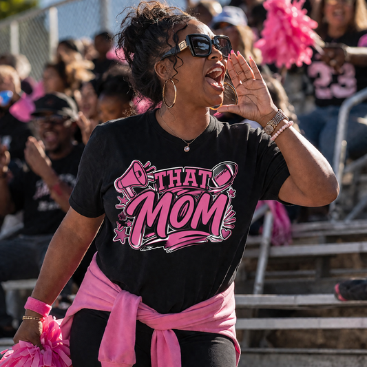 That Mom Pink Shirt | Loud Proud Football Mom Tee | Game Day Shirt | Bleacher Mom Shirt | Sports Mom Gift
