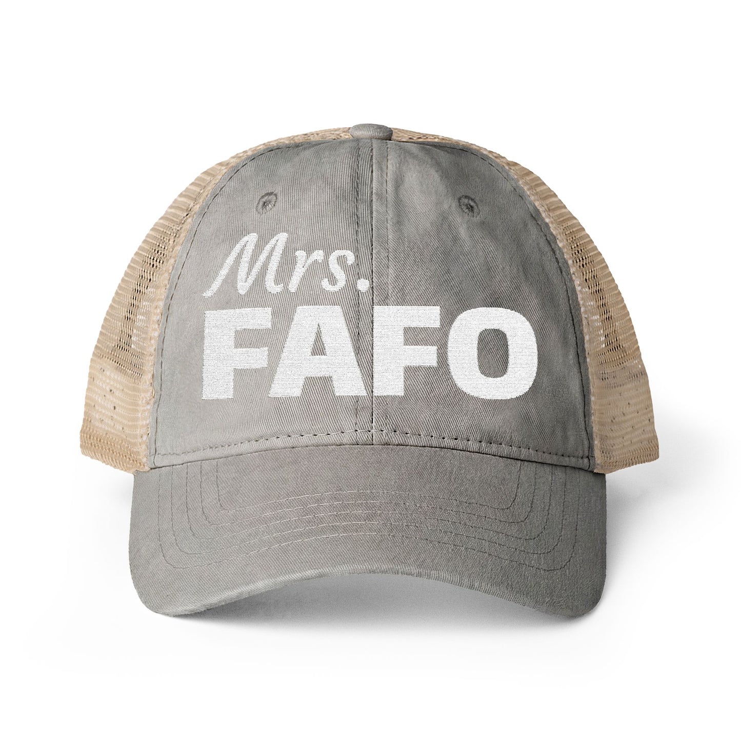 Women's Washed Mesh-Back Cap | Mrs. FAFO