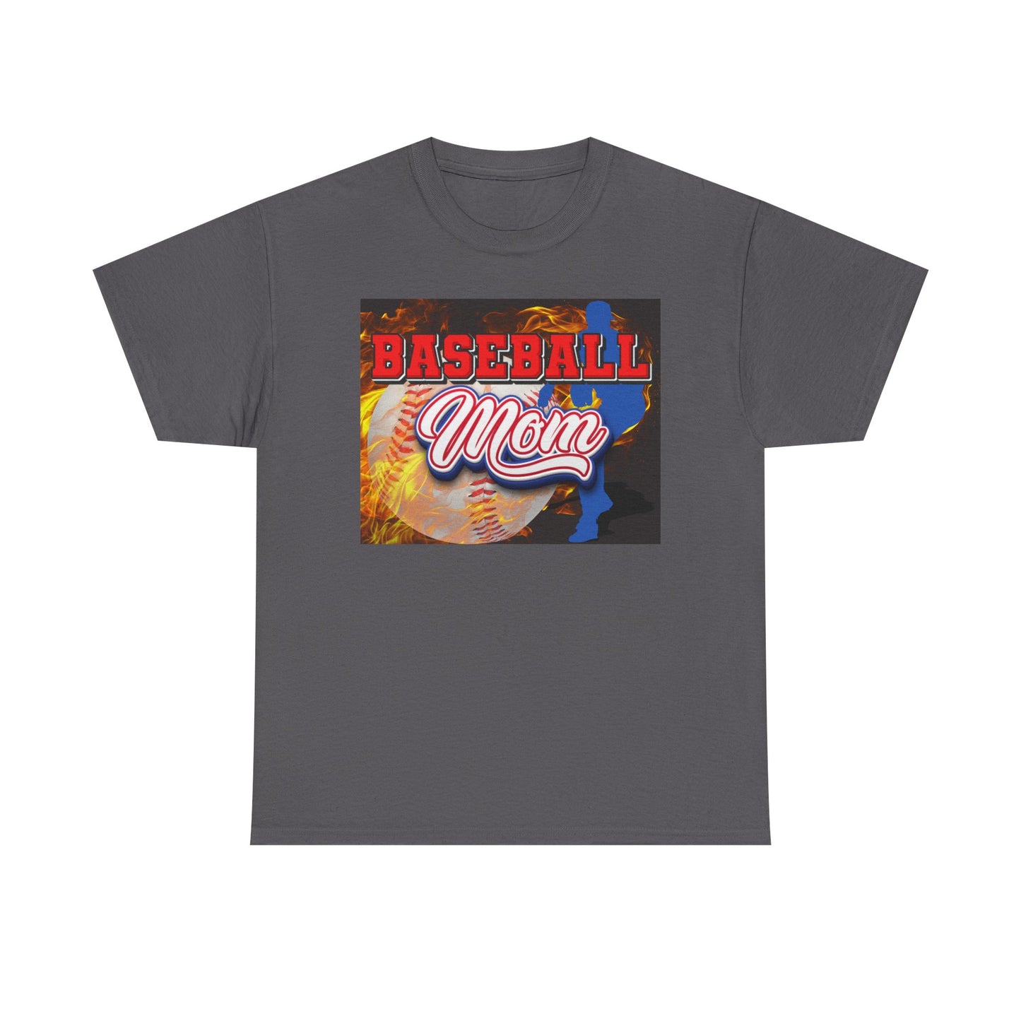 Baseball Mom T-Shirt — Graphic Baseball Mom Tee for Game Day