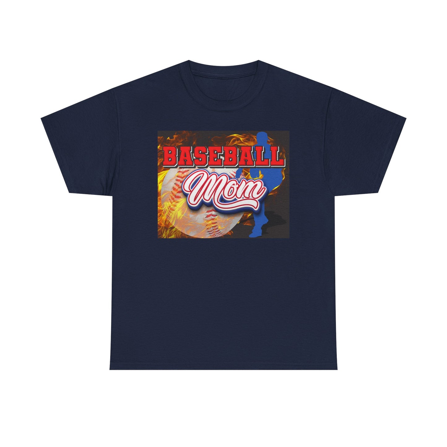 Baseball Mom T-Shirt — Graphic Baseball Mom Tee for Game Day