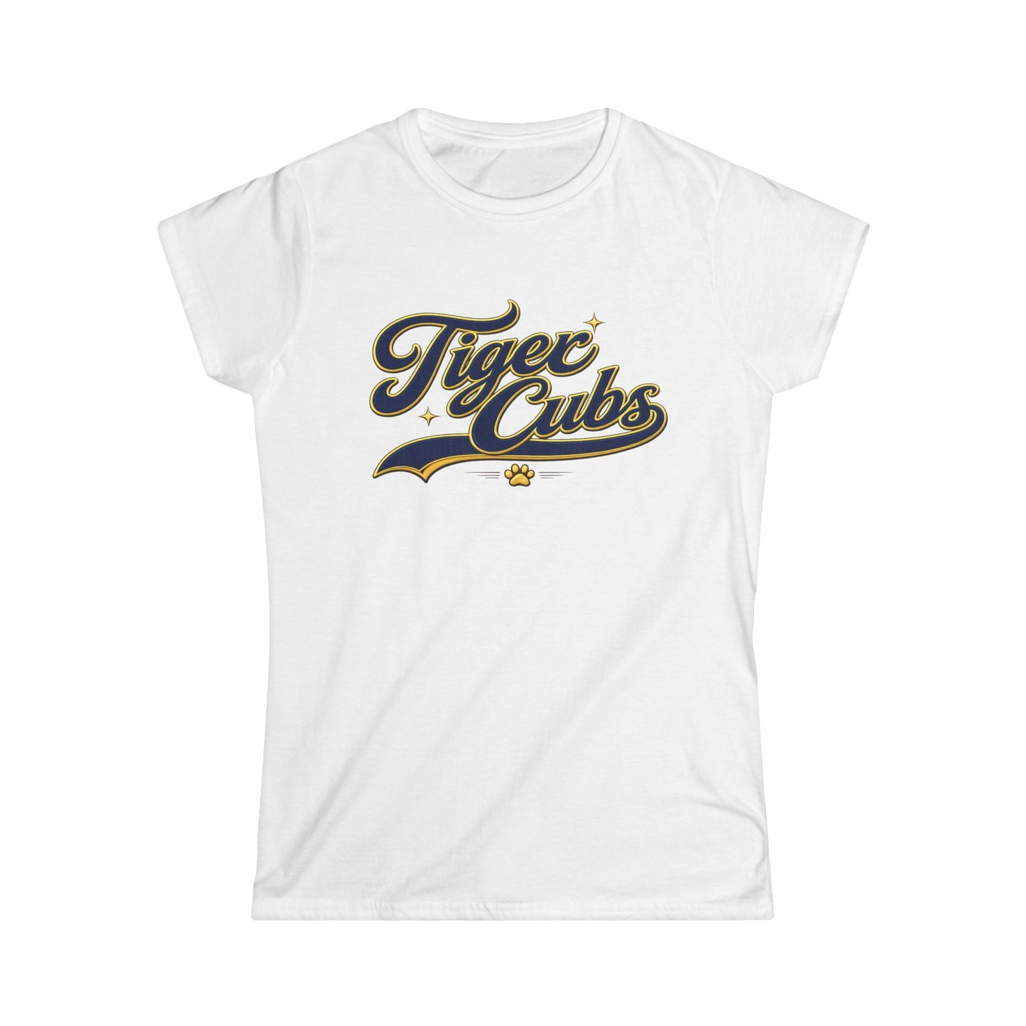 Tiger Cubs Graphic Tee — Retro Script Women's Shirt