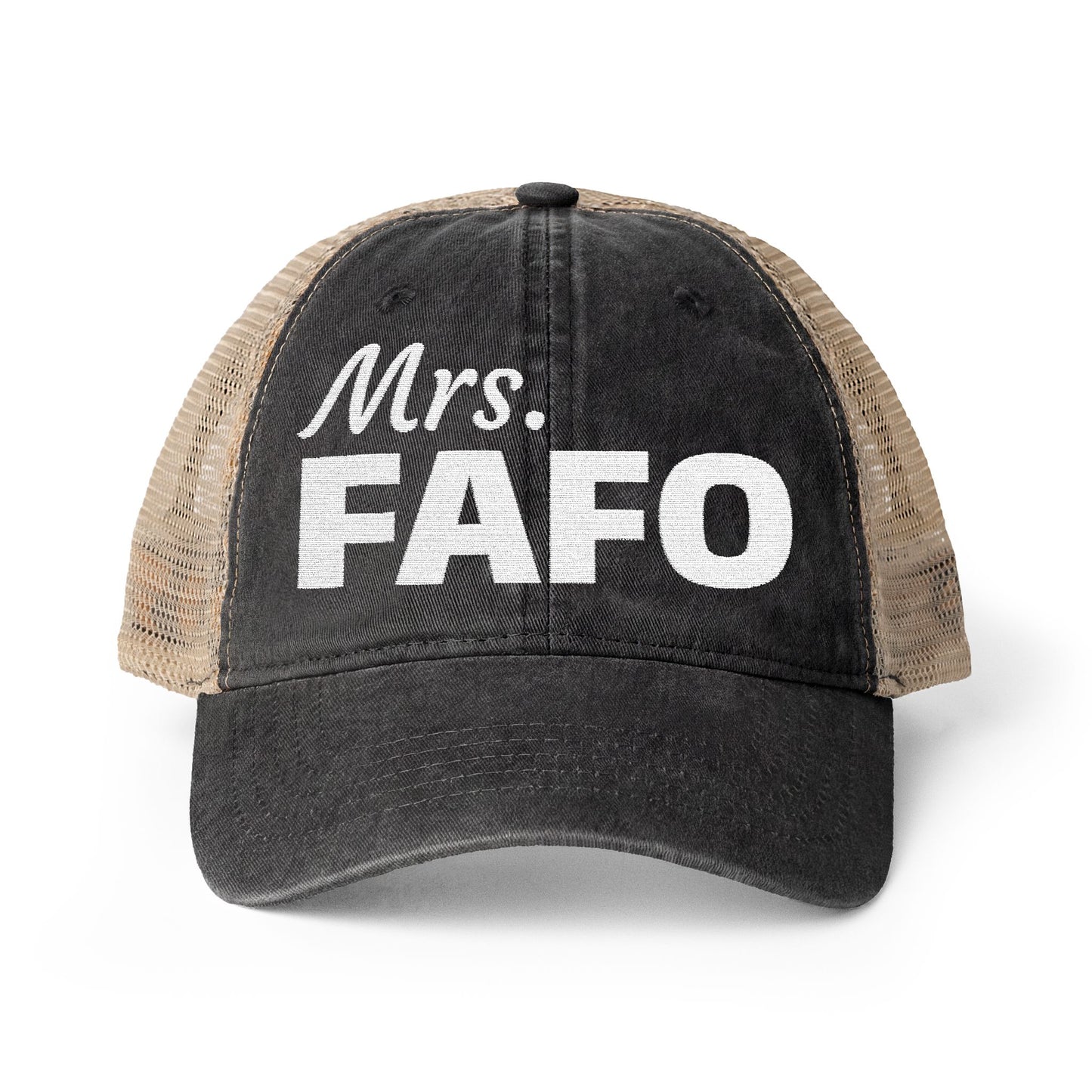 Women's Washed Mesh-Back Cap | Mrs. FAFO