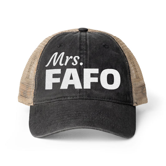 Women's Washed Mesh-Back Cap | Mrs. FAFO