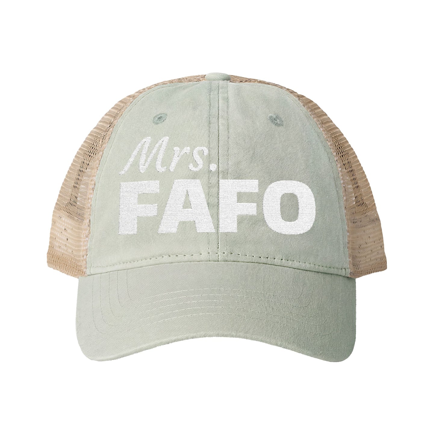 Women's Washed Mesh-Back Cap | Mrs. FAFO